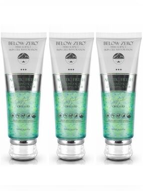 Below Zero BUNDLE OF 3 Cooling Facial Cleansing Scrub ~ Retail $450